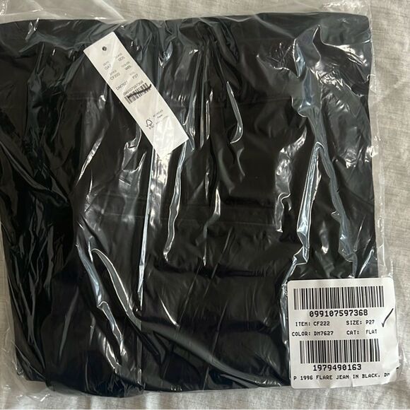 Women's Black Flare Jeans - Picture 4 of 9